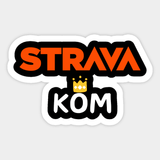 Strava KOM, Strava Running Gift, Cycling Gifts, Strava Gift Sticker